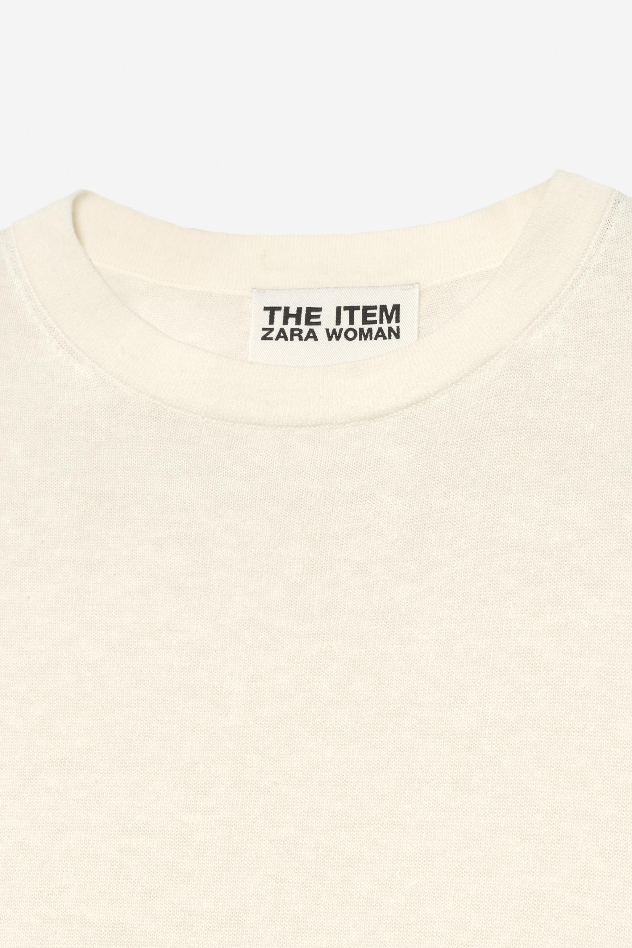TOP EN MAILLE À RAYURES ASYMÉTRIQUE - THE ITEM ZARA WOMAN